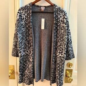 NWT Chico's Easywear Open Front Cardigan